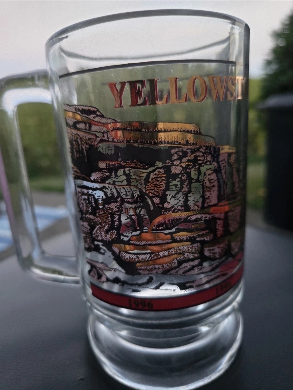 Vintage 1996 Yellowstone National Park Souvenir Mug Retro Outdoor